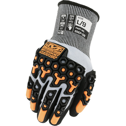 Gants antichocs r&eacute;sistants aux coupures SpeedKnit M-Pact, Taille 7/Petit, Calibre 18, Rev&ecirc;tement Nitrile, Enveloppe en PEHP/Tungst&egrave;ne, ASTM ANSI niveau A5/EN 388 niveau E Rock Safety Industrial Ltd