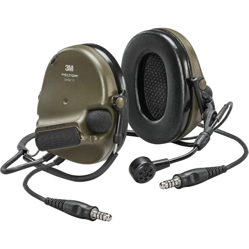 Peltor ComTac VI NIB Dual Lead Headset, Neckband Style, 22 dB Rock Safety Industrial Ltd