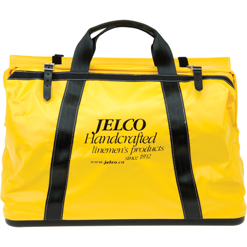 Sac de transport avec rev&ecirc;tement en vinyle, Nylon, Noir/Jaune Rock Safety Industrial Ltd