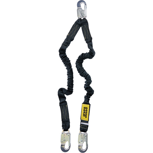Arc Flash Lanyard, 4', Locking Snap Hook Center, Locking Snap Hook Leg Ends, Nylon Rock Safety Industrial Ltd