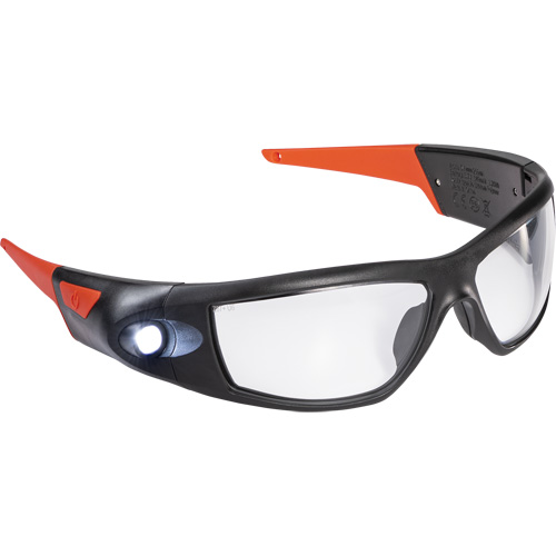 Lunettes de s&eacute;curit&eacute; &agrave; faisceau d'inspection rechargeable SPG500, Lentille Transparent, ANSI Z87+ Rock Safety Industrial Ltd