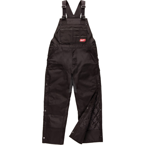 Salopette GridIron de longueur standard avec fermeture &agrave; glissi&egrave;re jusqu'&agrave; la cuisse, Hommes, Grand, Noir Rock Safety Industrial Ltd