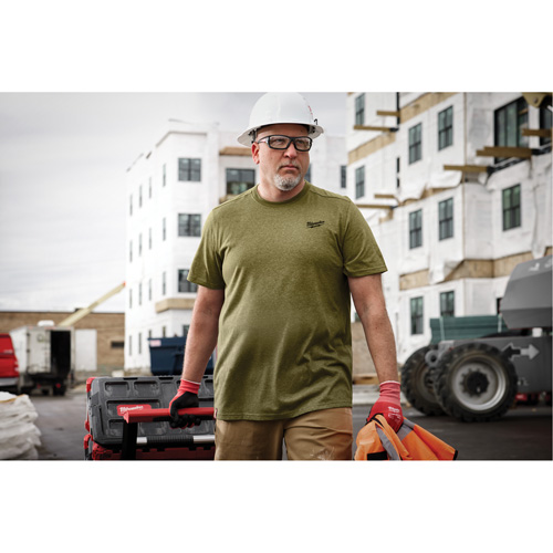 T-shirt de travail hybride, Hommes, Petit, Vert Rock Safety Industrial Ltd
