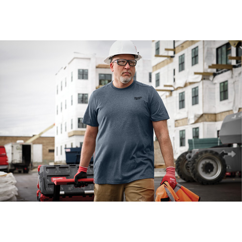 T-shirt de travail hybride, Hommes, Petit, Bleu Rock Safety Industrial Ltd