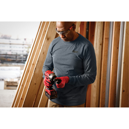 Hybrid Work Tee Shirt, Men's, Small, Blue Rock Safety Industrial Ltd