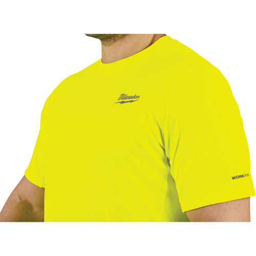 Chandail l&eacute;ger &agrave; haute visibilit&eacute; Workskin, Hommes, Petit, Jaune Rock Safety Industrial Ltd