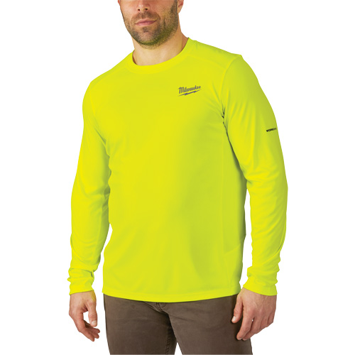 Chandail l&eacute;ger &agrave; haute visibilit&eacute; Workskin, Hommes, Petit, Jaune Rock Safety Industrial Ltd