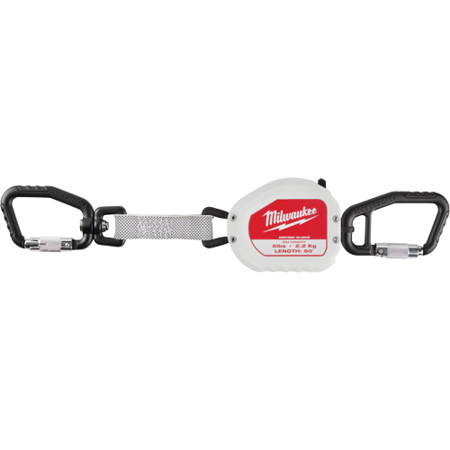 Quick-Connect Tool Lanyard, Retractable, Dual Carabiner Rock Safety Industrial Ltd