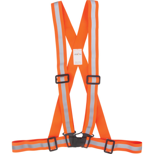 Harnais pour la circulation, Orange haute visibilit&eacute;, Couleur r&eacute;fl&eacute;chissante Argent, 3T-Grand Rock Safety Industrial Ltd