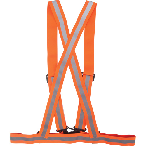 Harnais pour la circulation, Orange haute visibilit&eacute;, Couleur r&eacute;fl&eacute;chissante Argent, 3T-Grand Rock Safety Industrial Ltd
