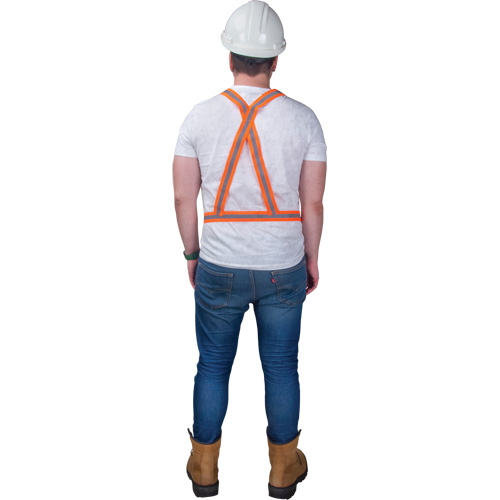 Harnais pour la circulation, Orange haute visibilit&eacute;, Couleur r&eacute;fl&eacute;chissante Argent, 3T-Grand Rock Safety Industrial Ltd