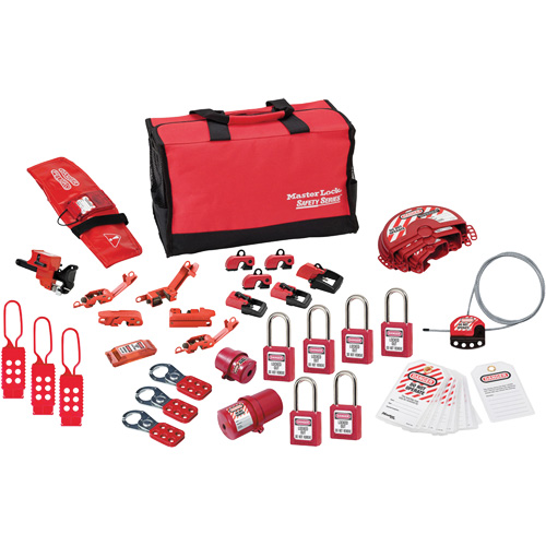 Premier Lockout Kit with Zenex Thermoplastic Locks, Electrical/Valve Kit, 34 Components Rock Safety Industrial Ltd