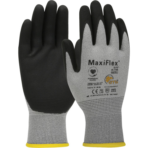 ATG MaxiFlex&reg; Elite Ultra Lightweight Touchscreen Compatible Gloves, Large, Nitrile Coating, 18 Gauge, Nylon Shell Rock Safety Industrial Ltd
