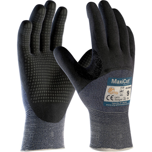 Gants ATG MaxiCut Ultra DT, Taille Grand, Calibre 15, Rev&ecirc;tement Nitrile, Enveloppe en Fil technique, ASTM ANSI niveau A3/EN 388 niveau 5/EN 388 niveau C Rock Safety Industrial Ltd