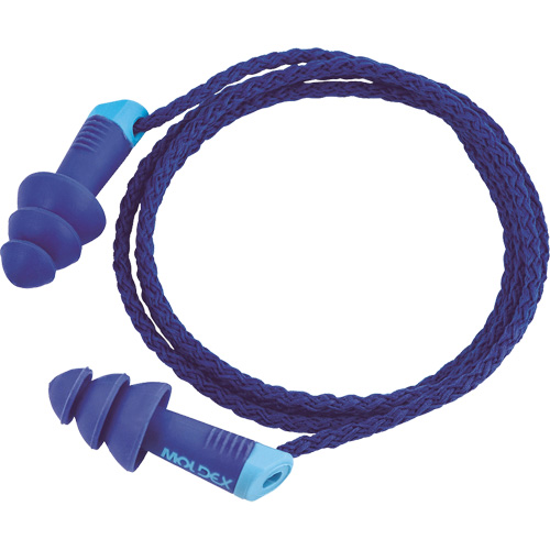Alphas Metal Detectable Reusable Earplugs, Corded, One-Size, Bulk - Polybag, 27 NRR dB Rock Safety Industrial Ltd