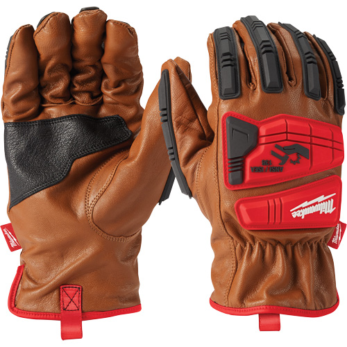 Goatskin Impact Gloves, Small, Grain Leather Palm Rock Safety Industrial Ltd