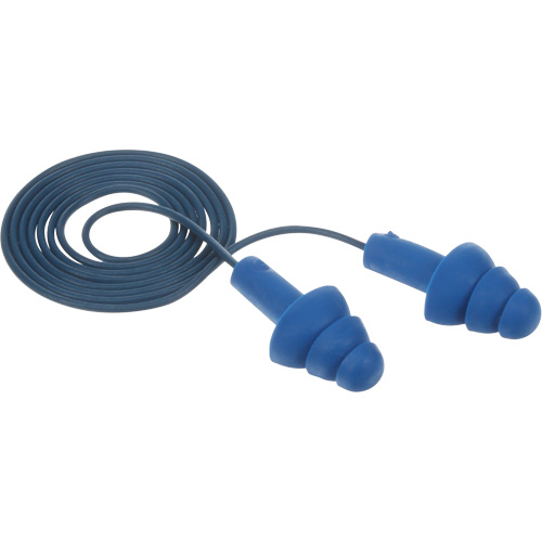 Bouchons d'oreilles pr&eacute;moul&eacute;s E-A-R Ultrafit , Avec cordon, Taille unique, Vrac - Sac en poly, NRR dB NRR 25 dB Rock Safety Industrial Ltd
