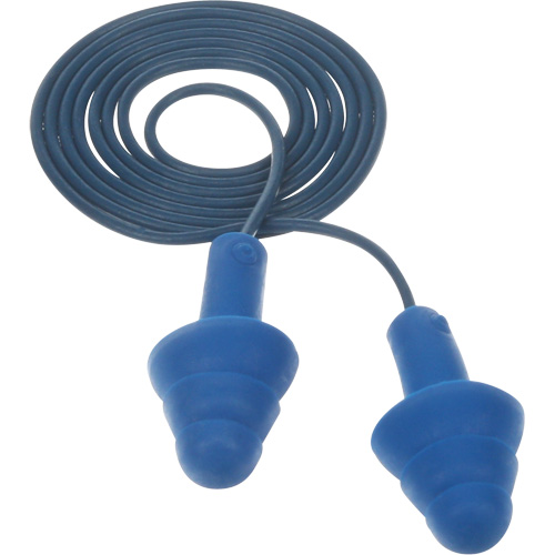 Bouchons d'oreilles pr&eacute;moul&eacute;s E-A-R Ultrafit , Avec cordon, Taille unique, Vrac - Sac en poly, NRR dB NRR 25 dB Rock Safety Industrial Ltd