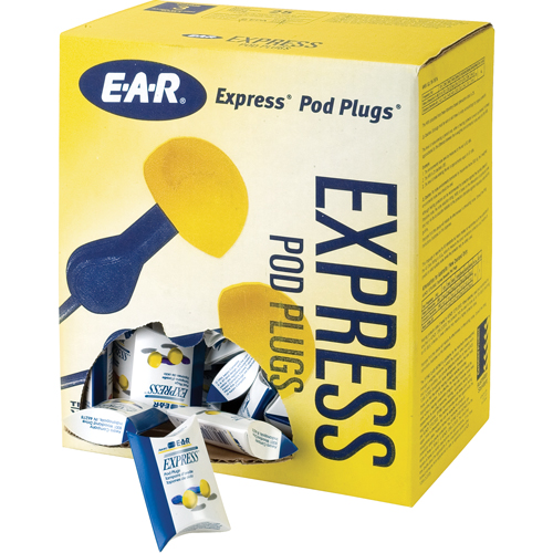 Bouchons d'oreilles rapides de style capsule E-A-R, Sans cordon, Vrac - Sachet coussin, 25 dB NRR, Taille unique Rock Safety Industrial Ltd