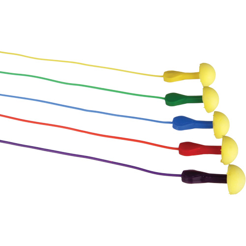 Bouchons d'oreilles rapides de style capsule E-A-R, Avec cordon, Vrac - Sachet coussin, 25 dB NRR, Taille unique Rock Safety Industrial Ltd
