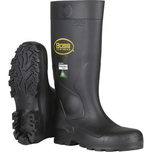 Dynamic Boss&reg; Full Safety Boot, PVC, Steel Toe, Size 6, Puncture Resistant Sole Rock Safety Industrial Ltd