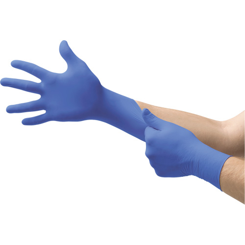 Gants Microflex N85, T-petit, Nitrile, 3,5 mils, Sans poudre, Bleu, Classe 2 Rock Safety Industrial Ltd