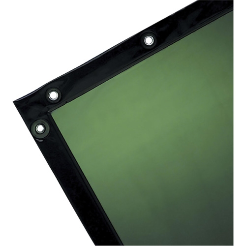Welding Curtain, 72" x 96", Moderate Transparency, Green Rock Safety Industrial Ltd