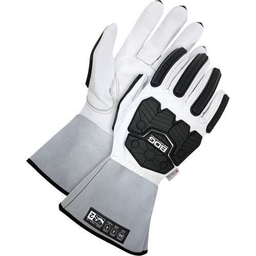 Gants de conducteur classiques avec doublure r&eacute;sistante aux chocs et coupures et poignet de 5", Taille Petit, Enveloppe en Ch&egrave;vre/Thinsulate/Cuir de vache, ASTM ANSI niveau A6 Rock Safety Industrial Ltd