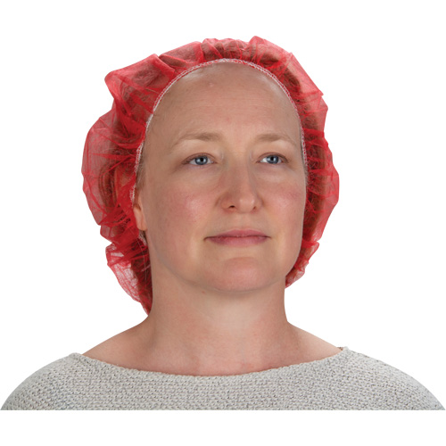 Bonnets bouffants, Polypropyl&egrave;ne, 21", Rouge Rock Safety Industrial Ltd