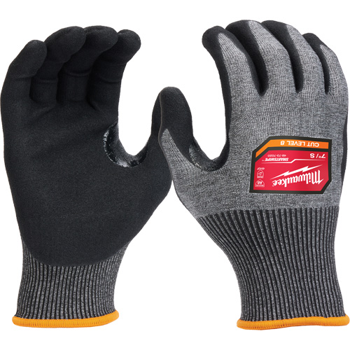 Gants enduits par trempage &agrave; dext&eacute;rit&eacute; &eacute;lev&eacute;e, Taille Petit, Calibre 18, Rev&ecirc;tement Nitrile, Enveloppe en Nylon/Poly&eacute;thyl&egrave;ne/Tungst&egrave;ne, ASTM ANSI niveau A8/EN 388 niveau F Rock Safety Industrial Ltd