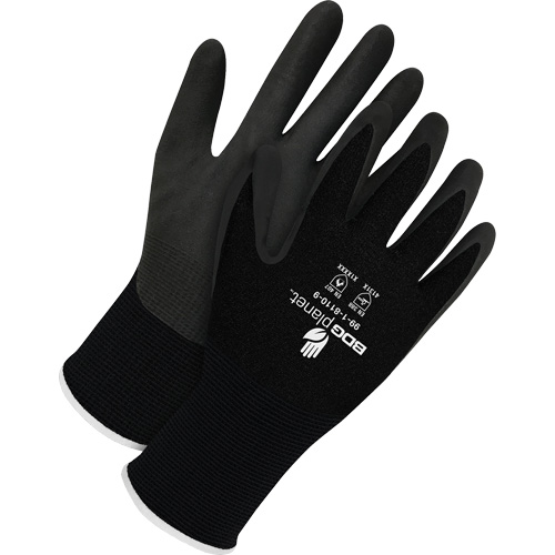 Gants enduits BDG Planet, 2T-petit/5, R&ecirc;vetement Mousse de nitrile, Calibre 15, Enveloppe en Nylon/Spand Rock Safety Industrial Ltd