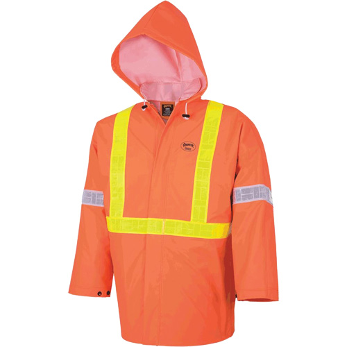 R85 Ensemble imperm&eacute;able de s&eacute;curit&eacute; 3 pi&egrave;ces ignifuge Element FR, PVC, Petit, Orange haute visibilit&eacute; Rock Safety Industrial Ltd