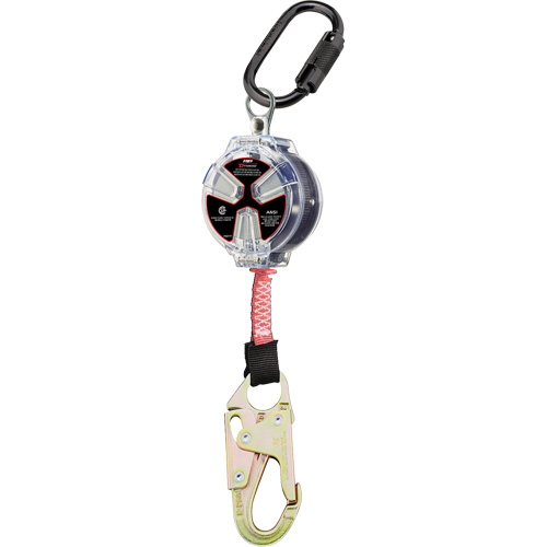 Dynamic Small Snap Hook Self-Retracting Lifeline, 6', Polyester, Swivel Rock Safety Industrial Ltd