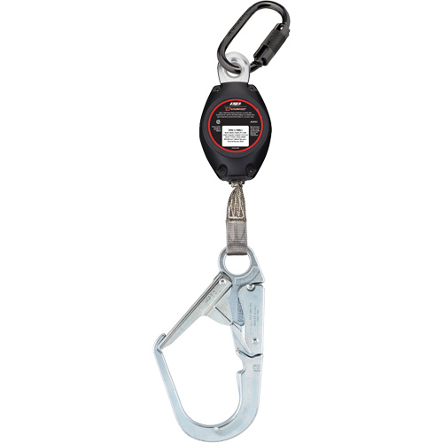 Dynamic Large Snap Hook Self-Retracting Lifeline, 7', Polyester, Swivel Rock Safety Industrial Ltd