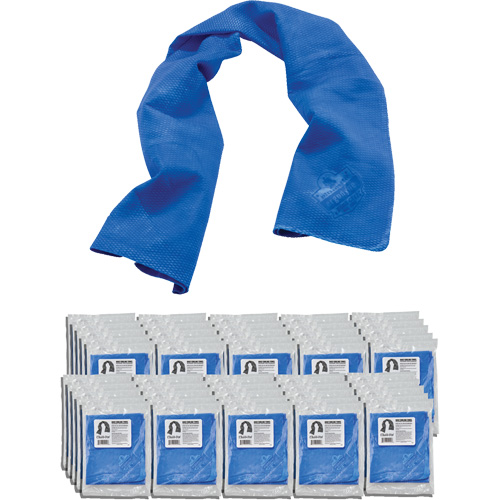 Serviette de refroidissement par &eacute;vaporation Chill-Its 6602, Bleu Rock Safety Industrial Ltd