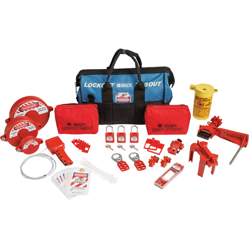 Lockout Tagout Kit with Nylon Safety Lockout Padlocks in Duffel Bag, Electrical/Valve Kit, 31 Components Rock Safety Industrial Ltd