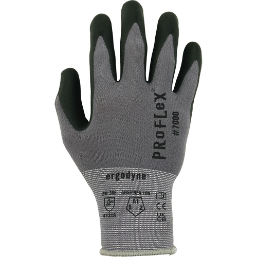 Gants enduits ProFlex 7000, Taille Petit, Calibre 15, Rev&ecirc;tement Mousse de nitrile, Enveloppe en Nylon/Spandex, ASTM ANSI niveau A1/EN 388 niveau 1/EN 388 niveau A Rock Safety Industrial Ltd