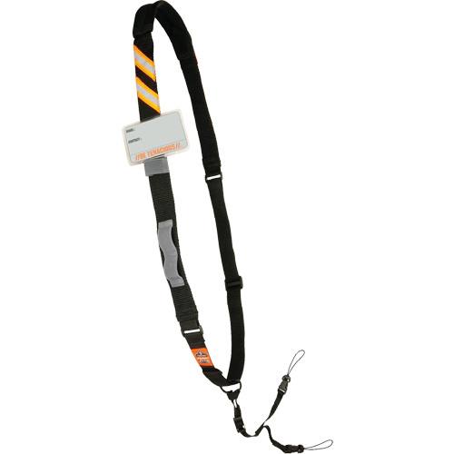 Longe &eacute;lingue &agrave; scanneur de code barres coussin&eacute;e Squids 3137 pour ordinateurs portables, Longueur fixe, Boucle Rock Safety Industrial Ltd