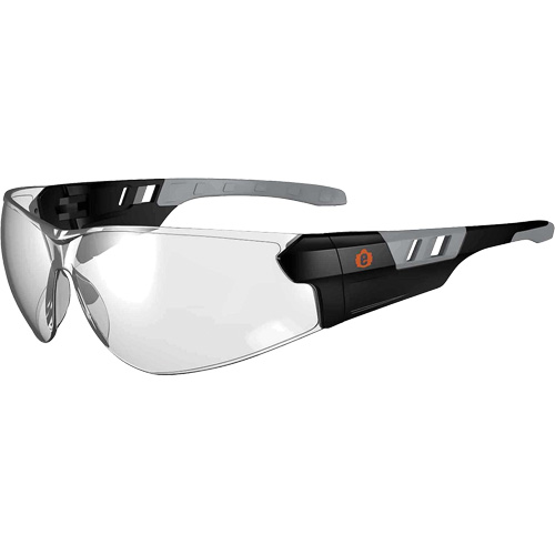Lunettes de s&eacute;curit&eacute; sans monture Skullerz SAGA, Lentille Int&eacute;rieur/ext&eacute;rieur, Anti-&eacute;gratignures, ANSI Z87+/R&eacute;pond ou surpasse la norme CSA Z94.3 Rock Safety Industrial Ltd