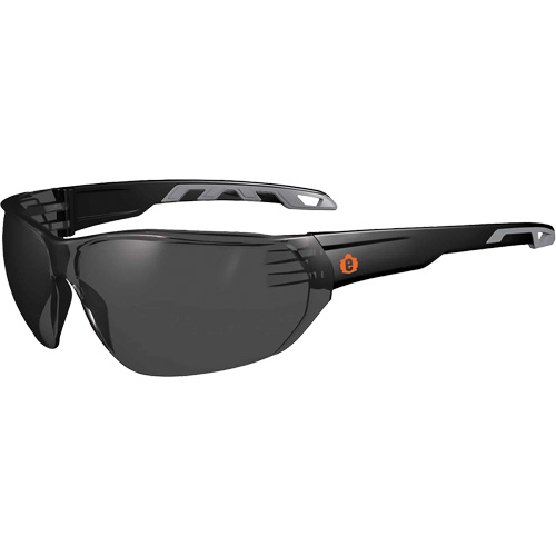 Lunettes de s&eacute;curit&eacute; sans monture Skullerz VALI, Lentille Fum&eacute;e, Antibu&eacute;e/Anti-&eacute;gratignures, ANSI Z87+/R&eacute;pond ou surpasse la norme CSA Z94.3 Rock Safety Industrial Ltd