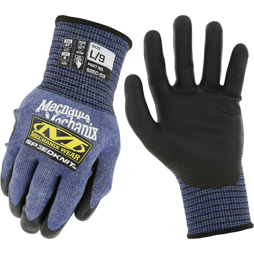 Gants r&eacute;sistants aux coupures SpeeKnit S2EC03, Taille Petit/7, Calibre 18, Rev&ecirc;tement Ur&eacute;thane, Enveloppe en PEHP/Tungst&egrave;ne, ASTM ANSI niveau A7/EN 388 niveau F Rock Safety Industrial Ltd