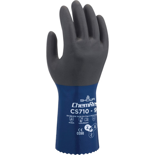 Gants r&eacute;sistants aux produits chimiques CS710, Taille 7, 12" lo, Polyester Rock Safety Industrial Ltd