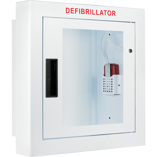 Semi-Recessed Large Cabinet with Alarm, Zoll AED Plus&reg;/Zoll AED 3/Cardio-Science/Physio-Control For, Non-Medical Rock Safety Industrial Ltd