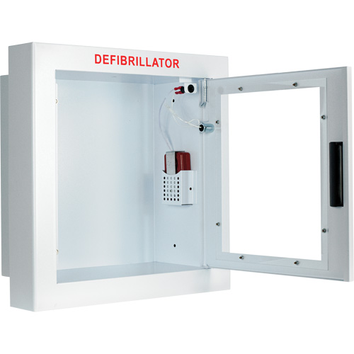 Semi-Recessed Large Cabinet with Alarm, Zoll AED Plus&reg;/Zoll AED 3/Cardio-Science/Physio-Control For, Non-Medical Rock Safety Industrial Ltd