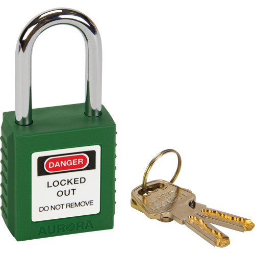 Lock for Lockouts, Safety Padlock, Keyed Different, Thermoplastic, 1-1/2" Width Rock Safety Industrial Ltd