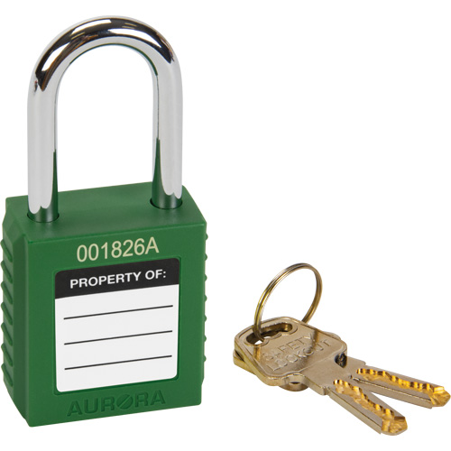 Lock for Lockouts, Safety Padlock, Keyed Different, Thermoplastic, 1-1/2" Width Rock Safety Industrial Ltd