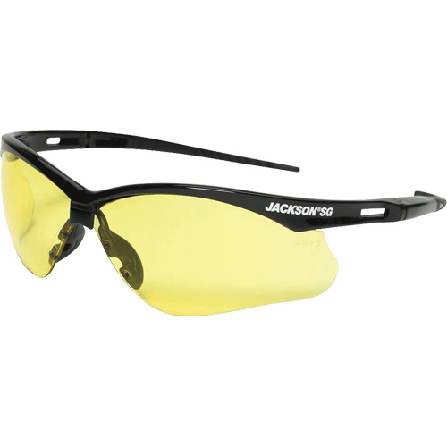Lunettes de s&eacute;curit&eacute;, Lentille Ambr&eacute;e, Anti-&eacute;gratignures, ANSI Z87+/R&eacute;pond ou surpasse la norme CSA Z94.3 Rock Safety Industrial Ltd