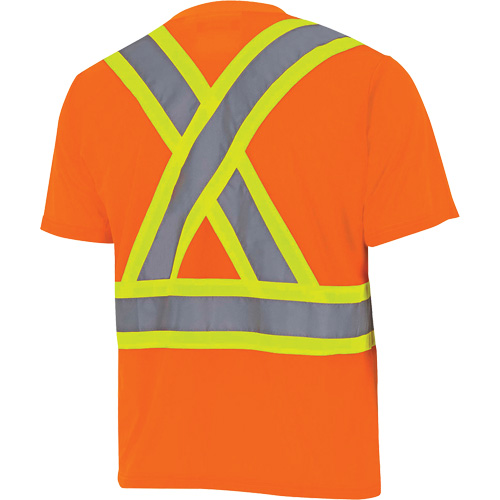 6990 Chandail de s&eacute;curit&eacute; en il-de-perdrix, Polyester, T-petit, Orange haute visibilit&eacute; Rock Safety Industrial Ltd