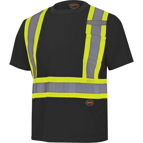 6992 Chandail de s&eacute;curit&eacute; en il-de-perdrix, Polyester, T-petit, Noir Rock Safety Industrial Ltd