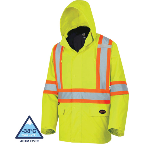 5633 Manteau 3 en 1 The Rock, Jaune lime haute visibilit&eacute;, T-petit Rock Safety Industrial Ltd